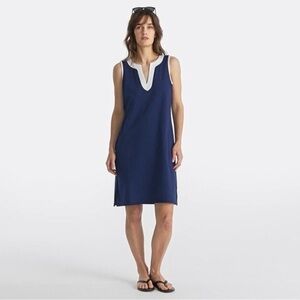 Lands' End Women's Classic Blue and White Swim Cover-Up
